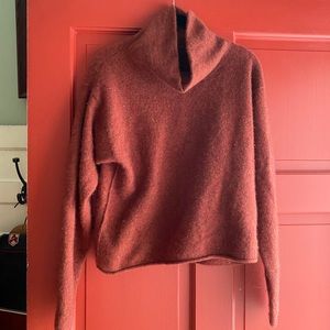 Free people maroon cashmere sweater small